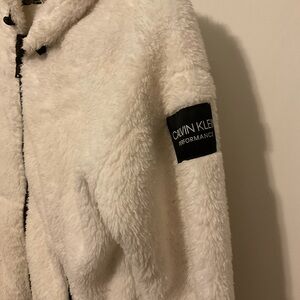 Calvin Klein - White Furry Coat